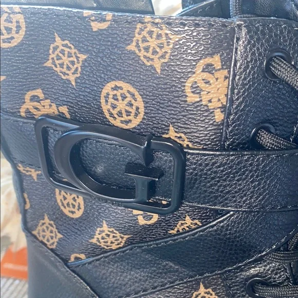 Guess Black and Tan Ankle Boots - Picture 3 of 11